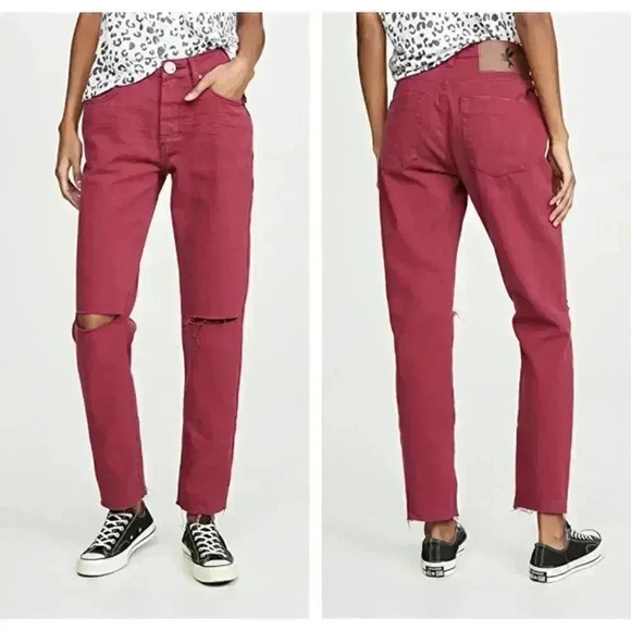 One Teaspoon Bordeaux Awesome Baggies Jeans 27 - Picture 1 of 16